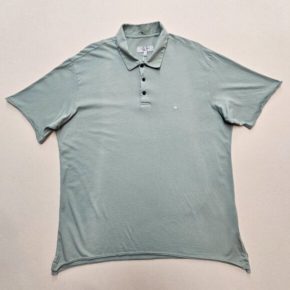 Rag & Bone Rolled Hem Polo XL - Picture 2 of 6
